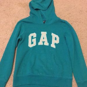 Turquoise Gap Kids Hoodie.